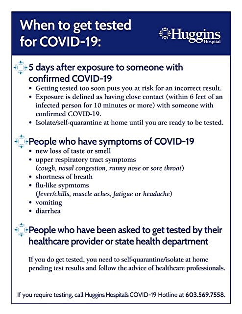when to get tested for COVID-19