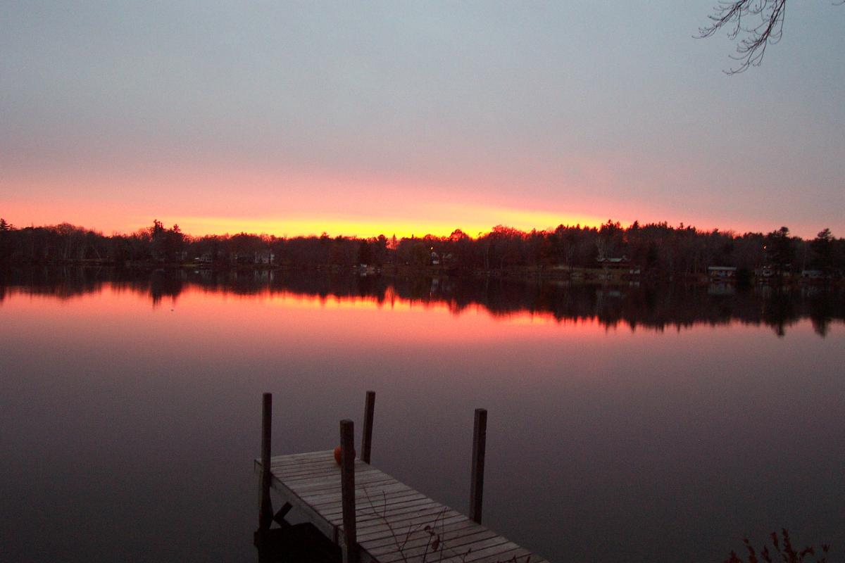 Sunset on Rust Pond